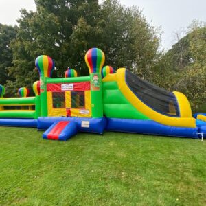 Hot Air Balloon Obstacle Course with Dry Slide