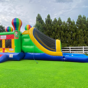 Hot Air Balloon Bounce House Combo with Water Slide